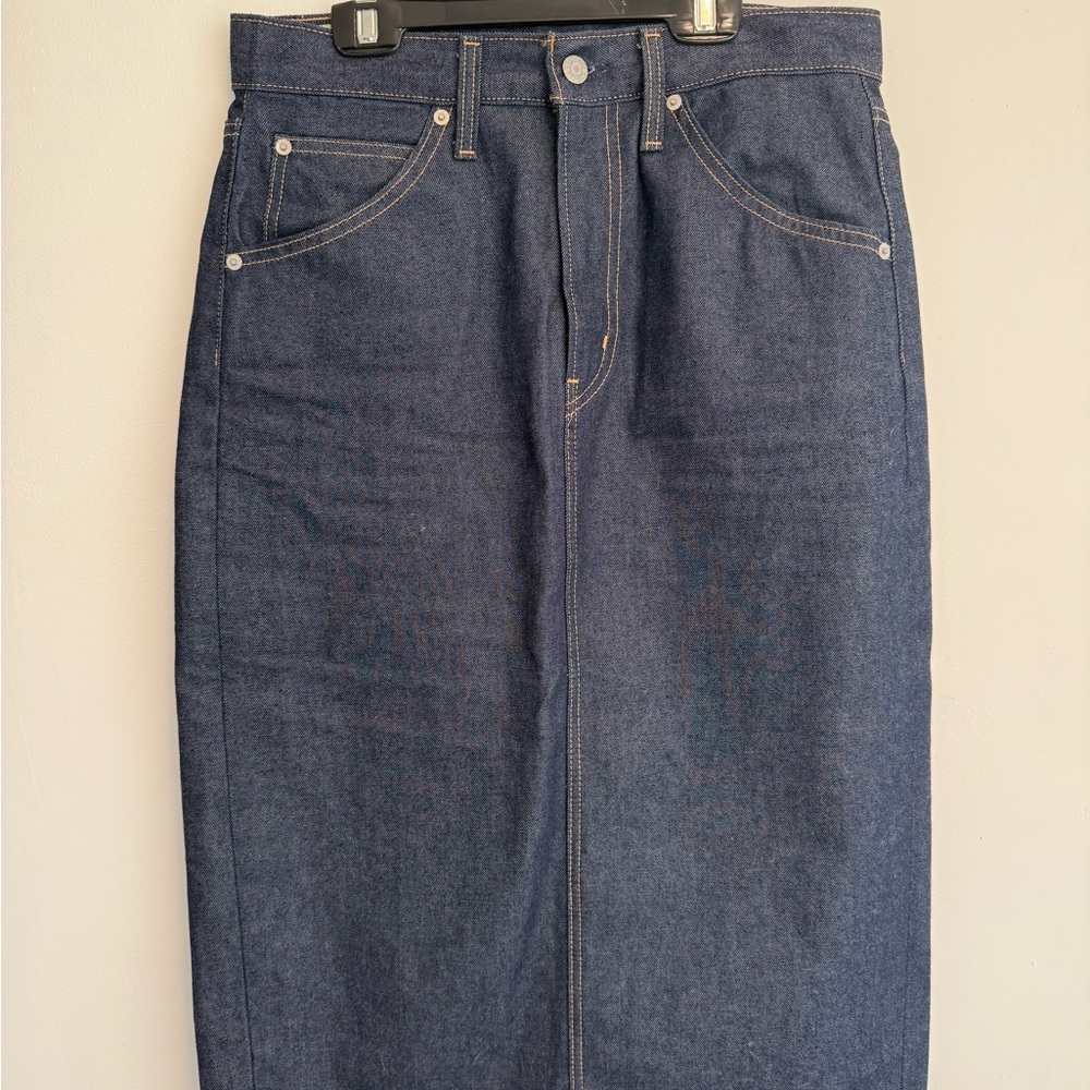 Denim Midi Skirt